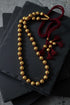 Goldplated Wax Carved Necklace